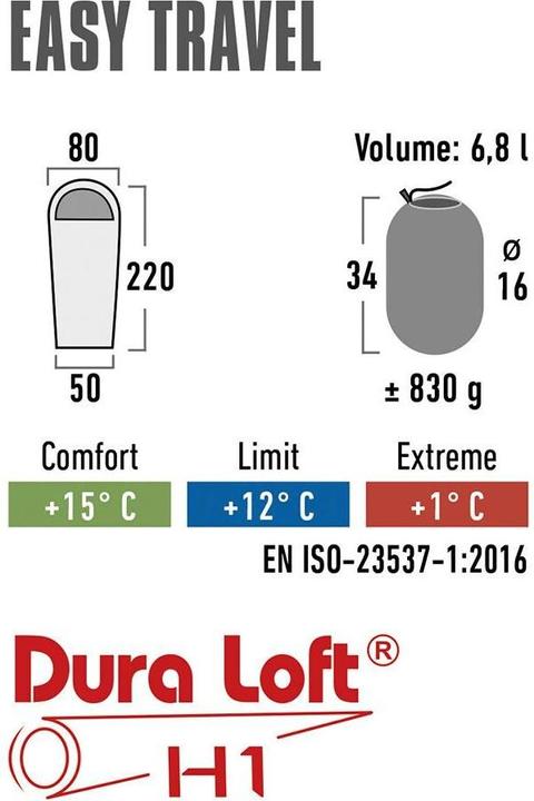Actual product image High Peak Blanket sleeping bag Easy Travel (190 cm)