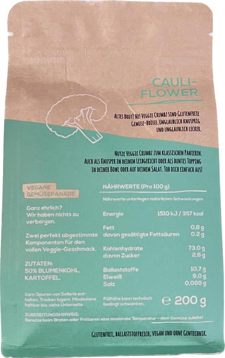 Produktbild Veggie Crumbz Cauliflower Gemüse-Paniermehl 200 g (240 g)