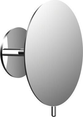 Emco pure miroir adhésif, diamètre 200 mm, avec poignée, grossissement 7x, chrome, 109400136