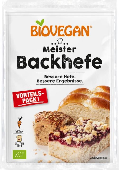 Actual product image Biovegan Master baker yeast advantage pack organic (21 g)