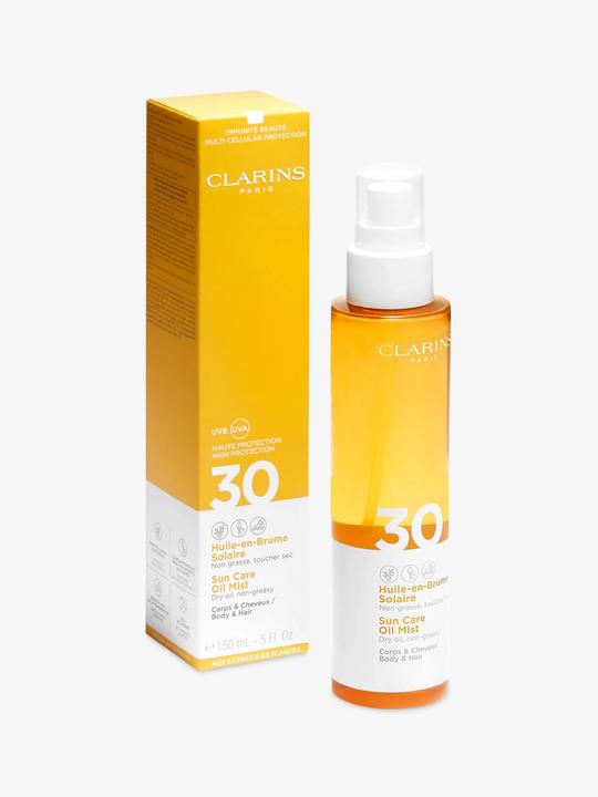 Image du produit Clarins Sun - Huile-en-Brume Solaire Corps & Cheveux SPF30 (Crème solaire visage, SPF 30, 150 ml, 190 g)