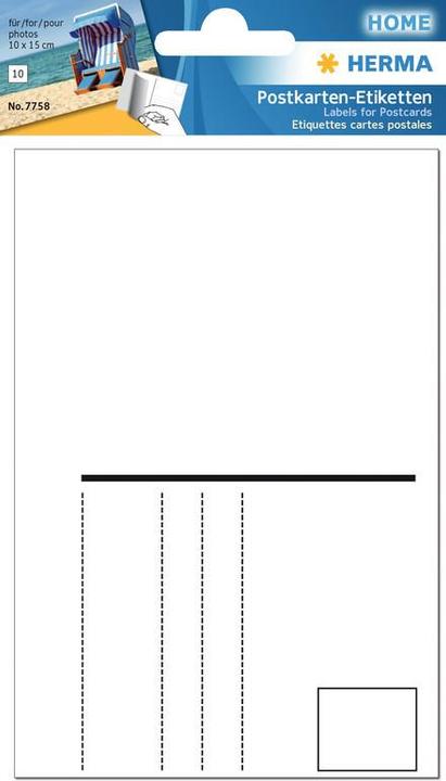 Actual product image HERMA Postcard labels
