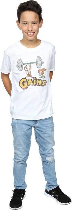 Actual product image The Flintstones Boys Bam Bam Gains Distressed T-Shirt (140, 146)
