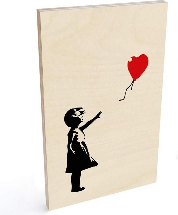 Produktbild Trenddeko Girl with the red balloon (40 x 60 cm)