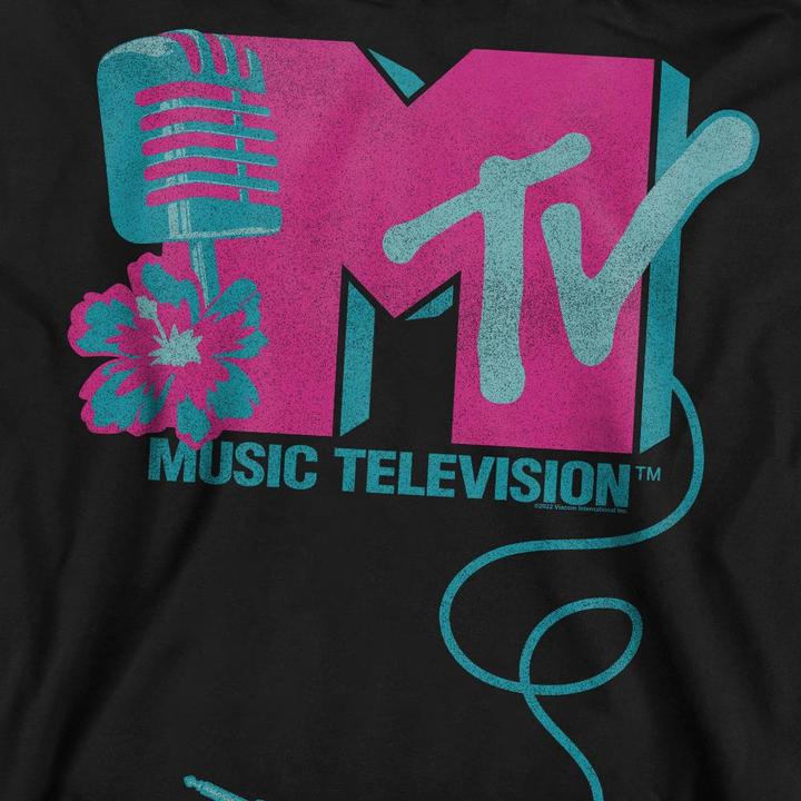 Actual product image MTV Unisex Adult Microphone Logo Sweatshirt (M)