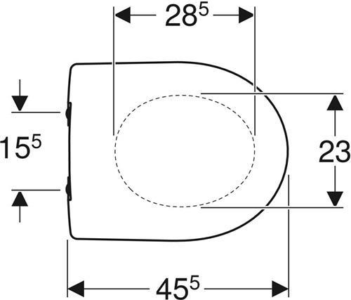 Produktbild Geberit WC-Sitz Renova pergamon mit Absenkautomatik 573025068