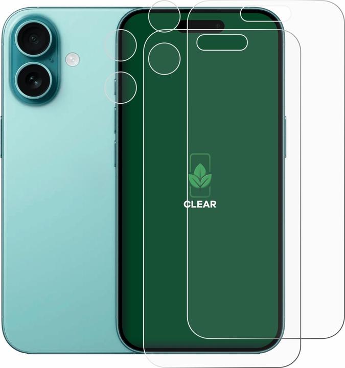 Image du produit ScreenLeaf Film de protection durable Protection d'écran Film clair transparent (2 pièce(s), Apple iPhone 16)