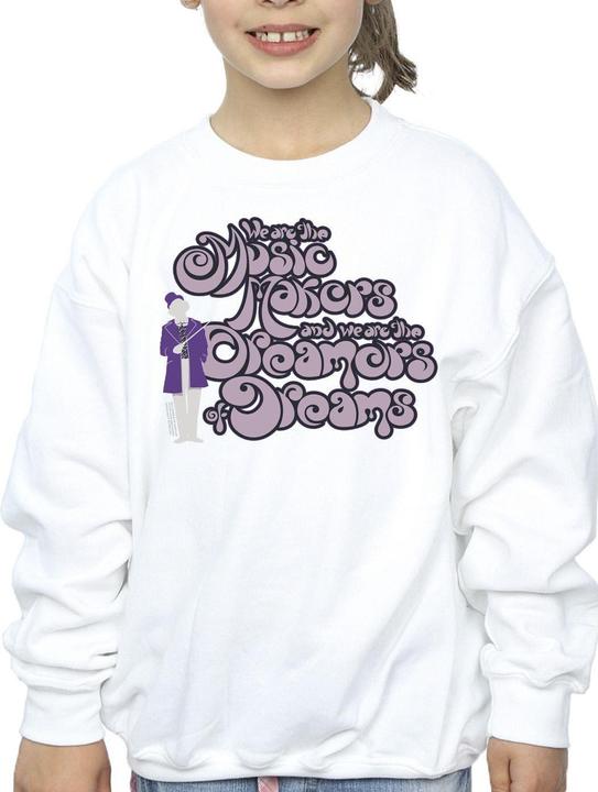 Produktbild Willy Wonka & the Chocolate Factory Dreamers Text Sweatshirt Mädchen (152, 158)
