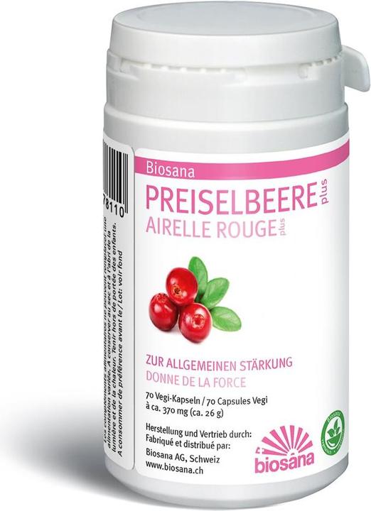 Produktbild Biosana Preiselbeere plus 370mg (70 Stück, Kapseln, 46 g)