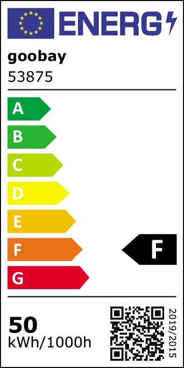 Energy Label Goobay LED outdoor spotlight, 50 W (4260 lm, IP65)