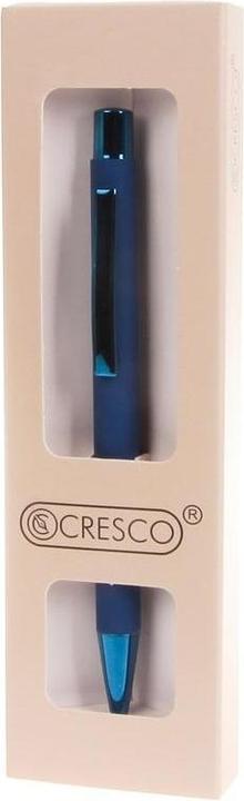 Actual product image Cresco Blauer City-Kugelschreiber im Etui (Matt blue, 1 x)