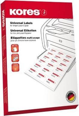 Produktbild Kores Etikett L10537R 105x37mm rot 1.600 St./Pack.