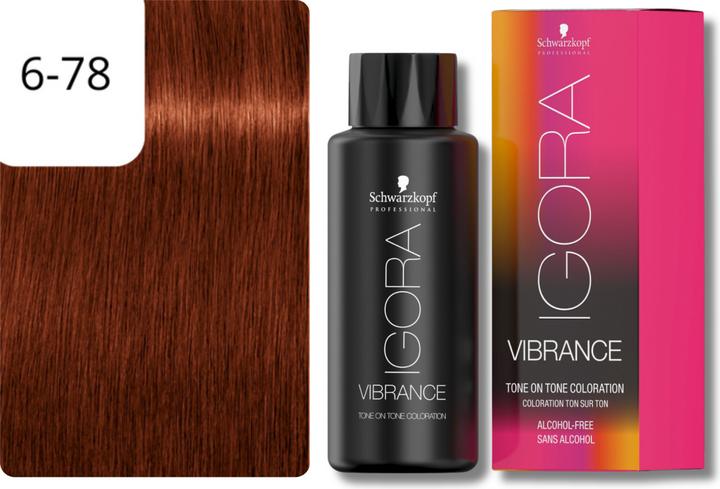 Image du produit Schwarzkopf Professional Teinture pour cheveux IGORA Vibrance NOUVEAU (6-78 Blond foncé Rouge Cuivre)