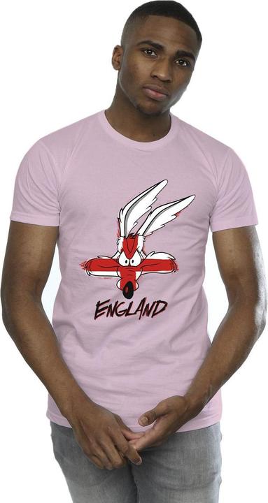 Actual product image Looney Tunes Mens Coyote England Face T-Shirt (L)