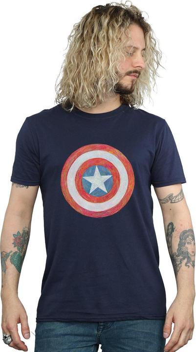Produktbild Captain America Sketched Shield TShirt (XL)