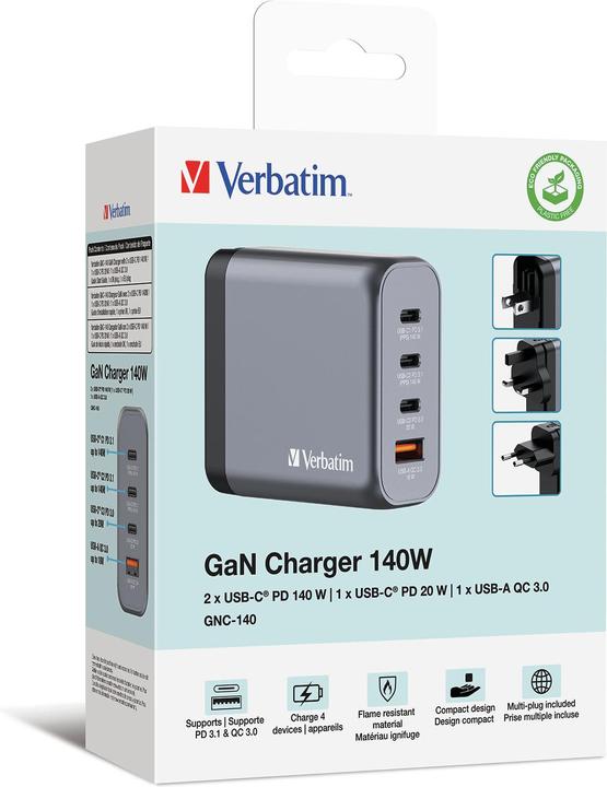 Image du produit Verbatim GNC-140 GaN Charger (140 W)