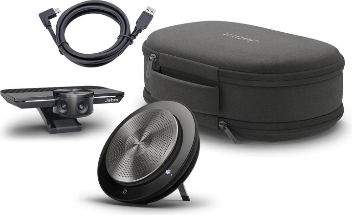 Image du produit Jabra PanaCast Meet Anywhere (Speak 750 UC, câble USB-A vers C de 1 m, kit de voyage)