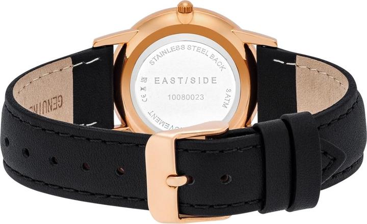 Actual product image Eastside Ladies quartz watch Upper Union genuine leather black - 9762 (Analogue wristwatch, 33 mm)