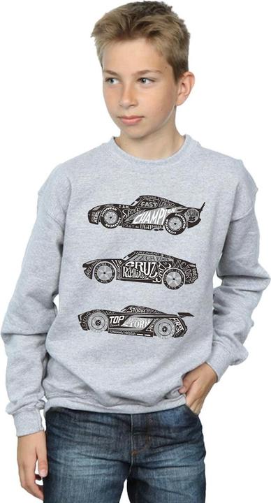 Actual product image Disney Boys Cars Text Racers Sweatshirt (152, 158)