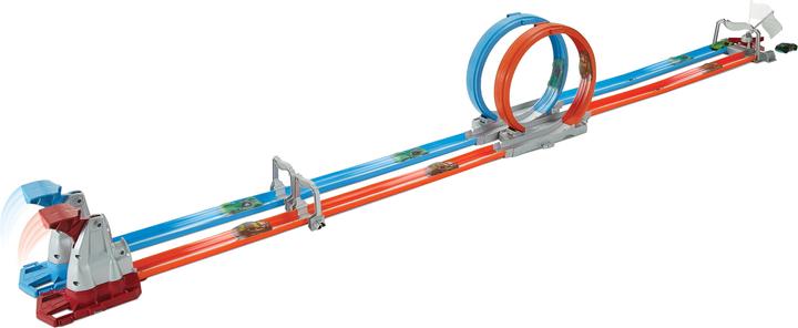 Actual product image Hot Wheels track Two loops