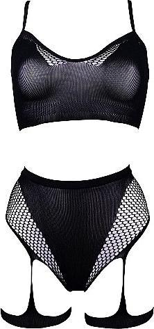 Image du produit Le Désir 2PC Bra set with garters - O/S (Taille unique)