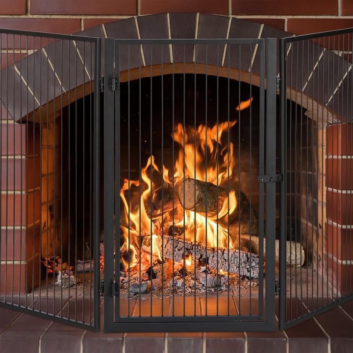 Image du produit Relaxdays Grille de protection de cheminée (220 x 1,5 x 76 cm)