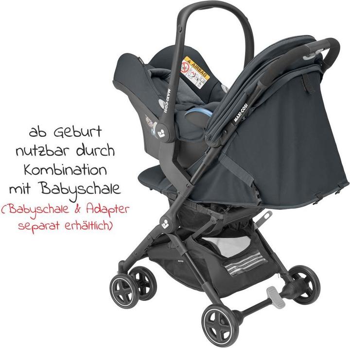 Image du produit Maxi-Cosi Lara2 Essential Graphite (cadre noir)