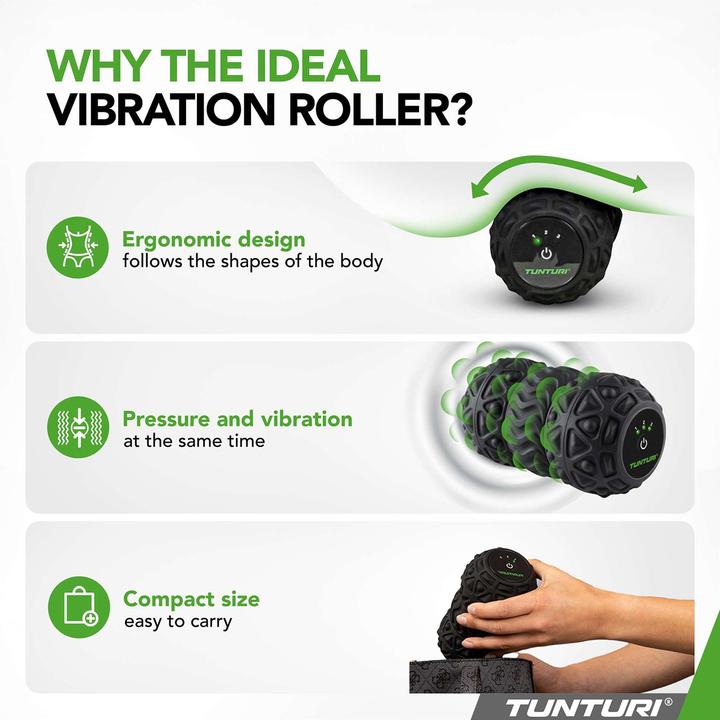 Actual product image Tunturi Massage-Rolle vibrierend