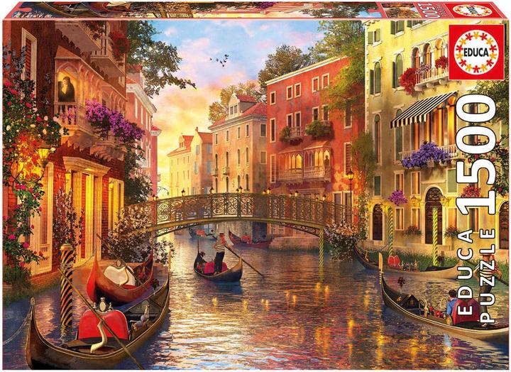 Actual product image Educa Sunset Venice (1500 pieces)