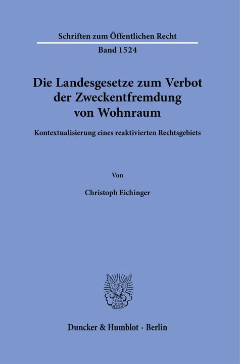 Image du produit Eichinger:Die Landesgesetze zum Verbot (Allemand, Christoph Eichinger, 2024)