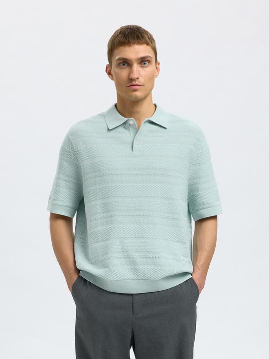 Produktbild Selected Homme Textured Polohemd aus Strick (L)