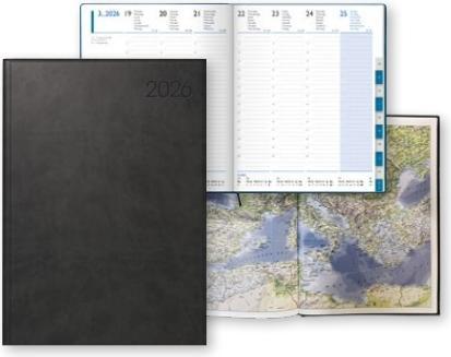 Immagine prodotto Simplex Wochenagenda Roma 17 x 24 cm, 2026, Schwarz (17 x 24 cm, Tedesco)