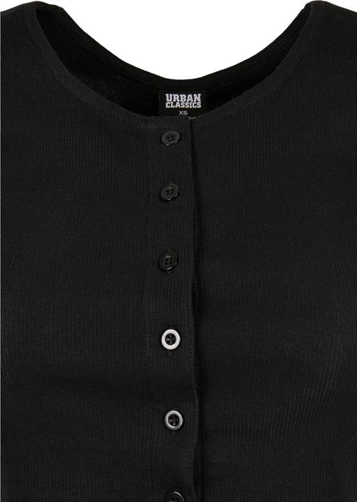 Produktbild Urban Classics Ladies Cropped Button Up Rib Tee (M)