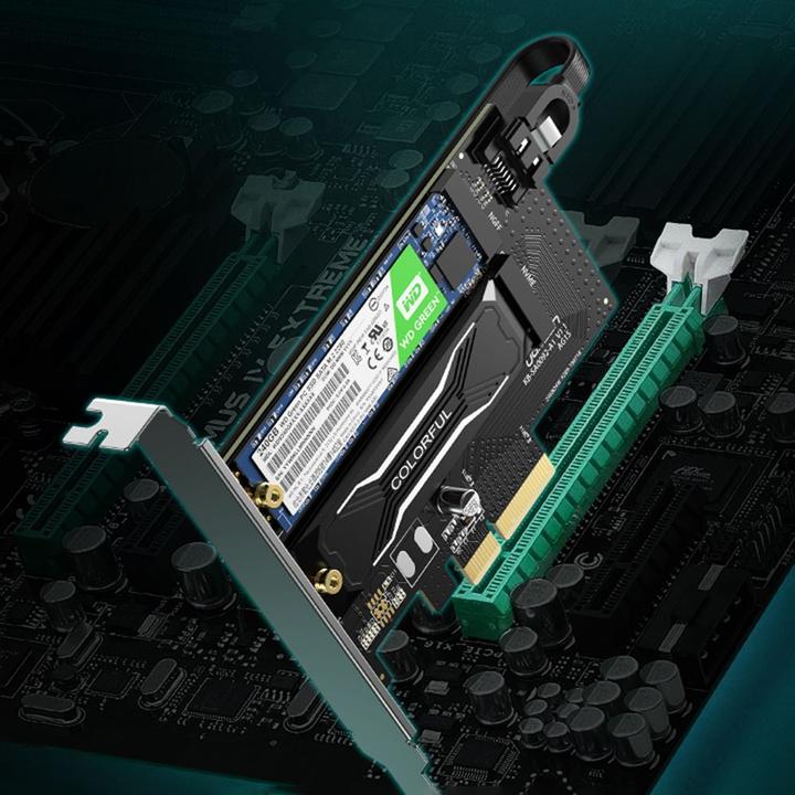 Immagine prodotto Ugreen Adattatore da PCIe 3.0 x4 a M.2 M-Key + M.2 B-Key
