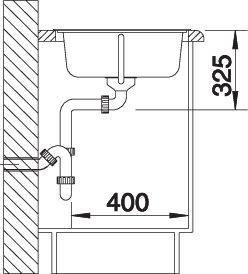 Immagine prodotto Blanco Tipo 45 S (Lavello montato, 86 cm, 50 cm)