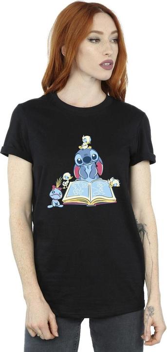 Immagine prodotto Disney Lilo & Stitch Reading A Book Maglietta Ampia Donna (S)
