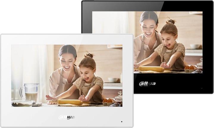 Dahua IP-Gegensprechmonitor VTH5321GB-W. 7 Zoll 1024x600. WLAN, PoE (802.3af). SCHLUCK. Andoid 8.1, Schwar (WLAN)