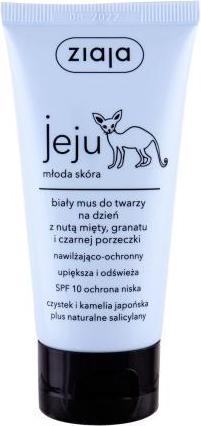 Produktbild Ziaja Jeju White Face Mousse Moisturiser Day Cream - Daily Face Cream (50 ml, Tagescreme, Bis SPF 10)
