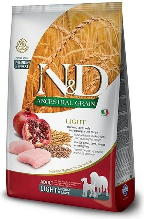 Produktbild Farmina Canine Adult Light Medium/Maxi Huhn & Granatapfel (12kg) (Adult, 1 Stk., 12000 g)