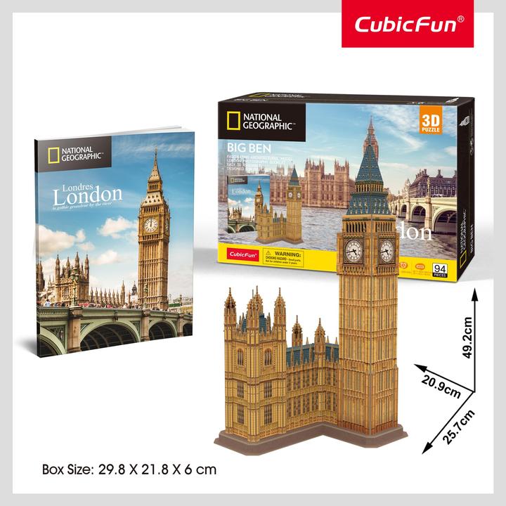 Produktbild Cubicfun Big Ben 3D Puzzle - 94 stk. (200992) (94 Teile)