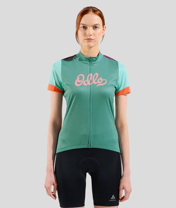 Actual product image Odlo T-shirt s/u collar s/s full zip ESSENTIAL PRINT (XL)
