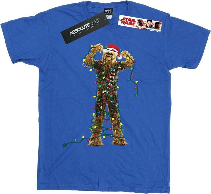 Produktbild Star Wars Chewbacca Christmas Lights TShirt (L)