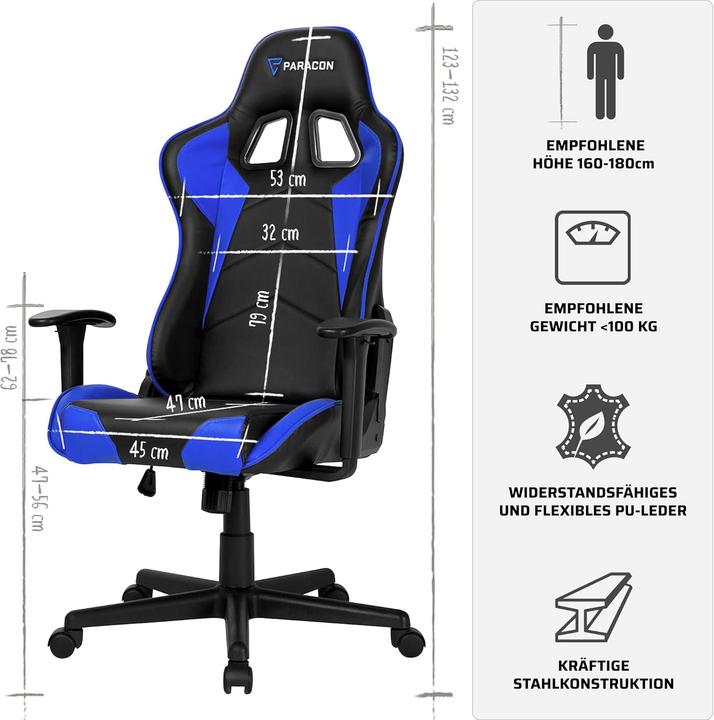 Image du produit Ebuy24 Chaise de jeu Paracon Brawler