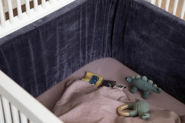 Actual product image Sebra Crochet rattle dino on wooden ring