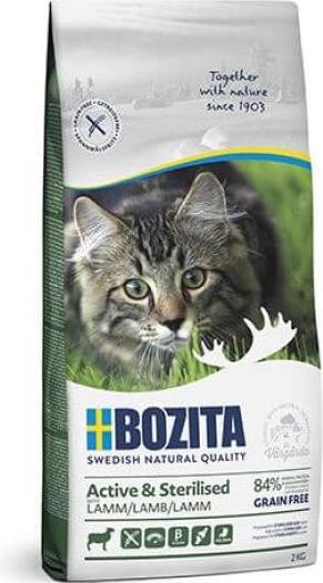 Produktbild Bozita Cat Active & Sterilised Getreidefrei Lamm (Adult, 1 Stk., 2000 g)