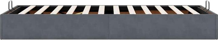 Produktbild VidaXL Ottoman-Bett ohne Matratze Dunkelgrau 90x200 cm Samt (90 x 200 cm)