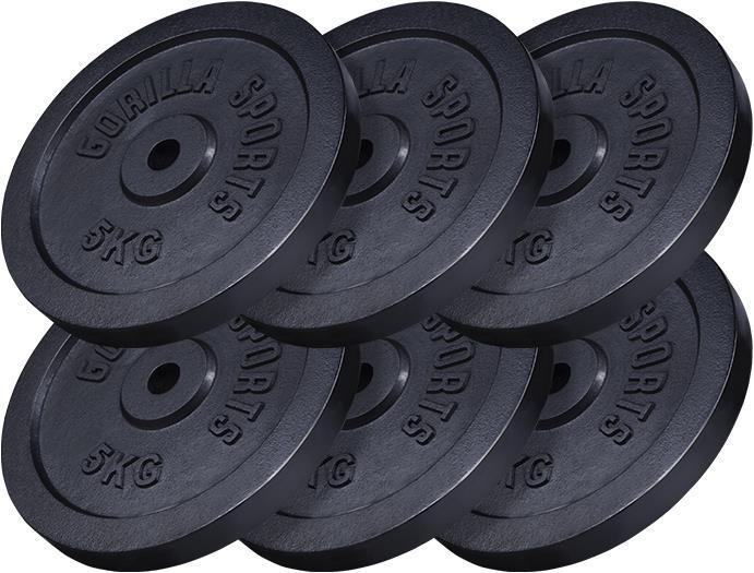 Actual product image Gorilla Sports Ch (6 x 5 kg, 2 x 10 kg)