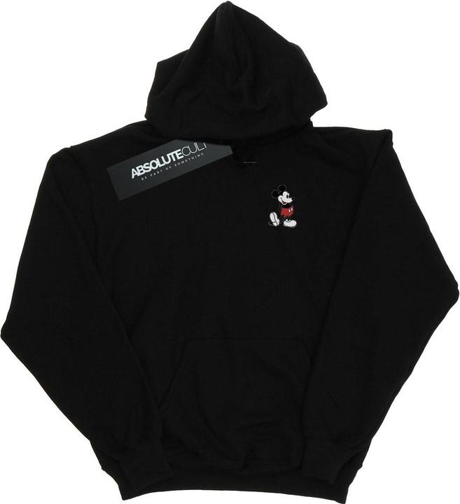 Actual product image Disney Mens Mickey Mouse Kickin Retro Chest Hoodie (S)