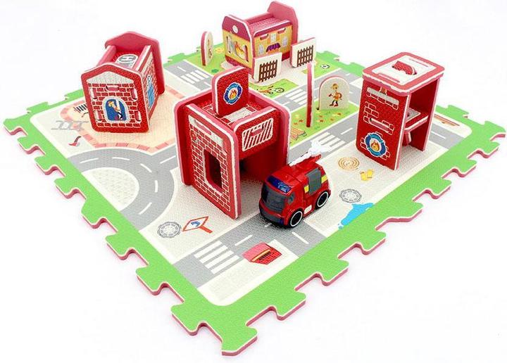 Produktbild happytoys 3D Puzzlematte Feuerwehr (62 x 62 cm)