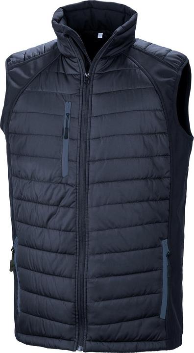 Actual product image Result Unisex Adult Compass Softshell Padded Gilet (M)
